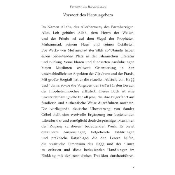 Die rituellen Abläufe von Hagg und Umra